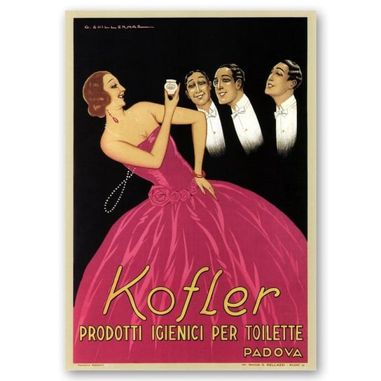 Plakat Reklamowy Kofler Beauty Products 50x70 Legendarte