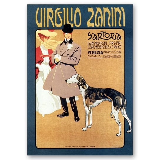 Plakat Reklamowy Sartoria Virgilio Zanini 50x70 Legendarte