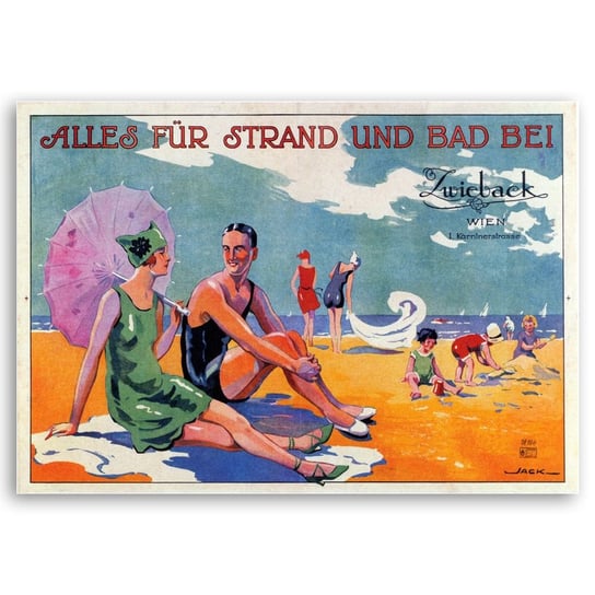 Plakat Reklamowy Zwieback - Austria 50x70 Legendarte