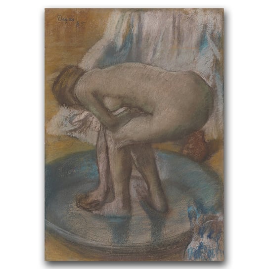 Plakat retro do salonu Kobieta Edgar Degas A2 Vintageposteria