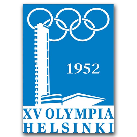 Plakat retro Igrzyska Olimpijskie w Helsinkach A1 Vintageposteria