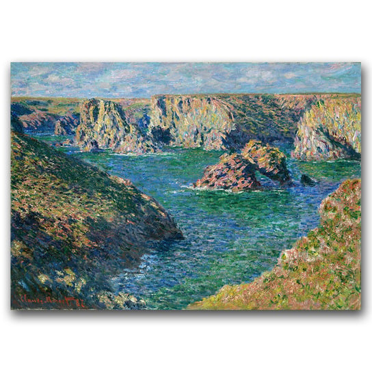Plakat retro Port Donnant Claude Monet A1 85x60 cm Vintageposteria