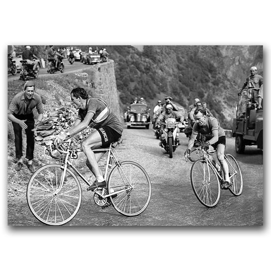 Plakat retro Tour de France Fausto Coppi A2 60x40 Vintageposteria