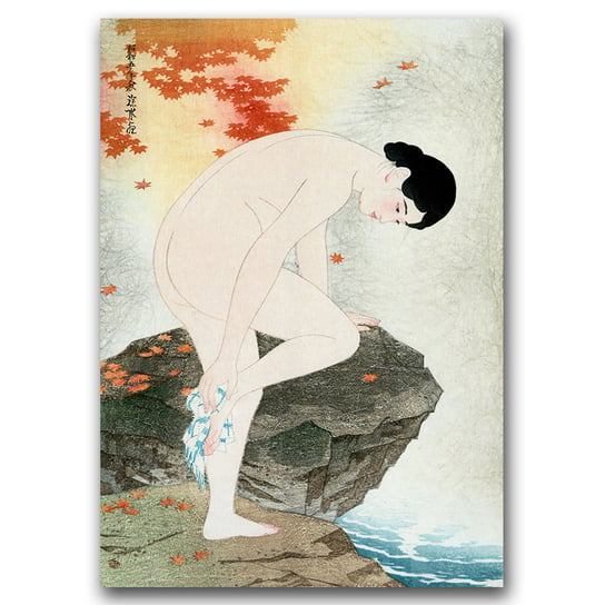 Plakat retro Zapach kąpieli Ito Shinsui Ukiyo-e A1 Vintageposteria