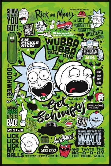 Plakat, Rick and Morty Quotes, 61x91 cm RICK AND MORTY