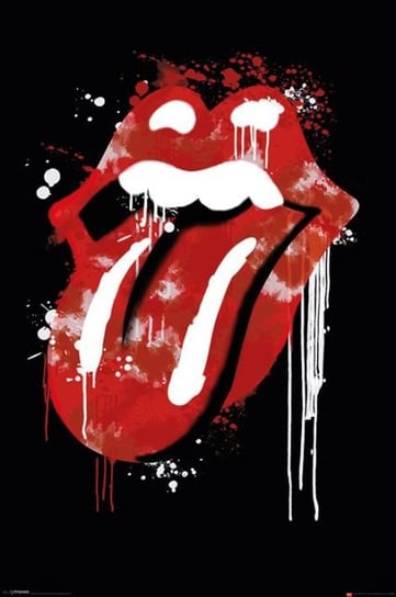 Plakat, Rolling Stones - Graffiti Lips, 61x91 cm The Rolling Stones