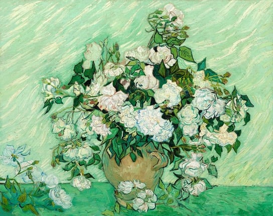 Plakat, Roses 1890, Vincent van Gogh, 50x40 cm reinders