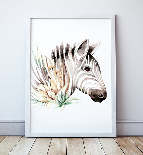 Plakat Safari, Zebra format 40x50cm Wallie Studio Dekoracji