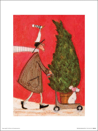 Plakat, Sam Toft Little Silent Christmas Tree, 30x40 cm Pyramid Posters