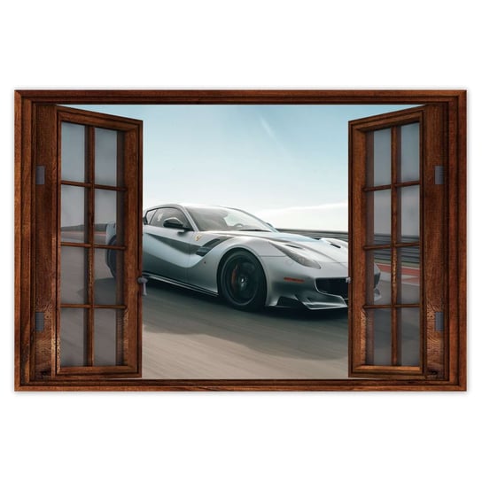 Plakat Samochód Ferrari, 60x40 cm ZeSmakiem