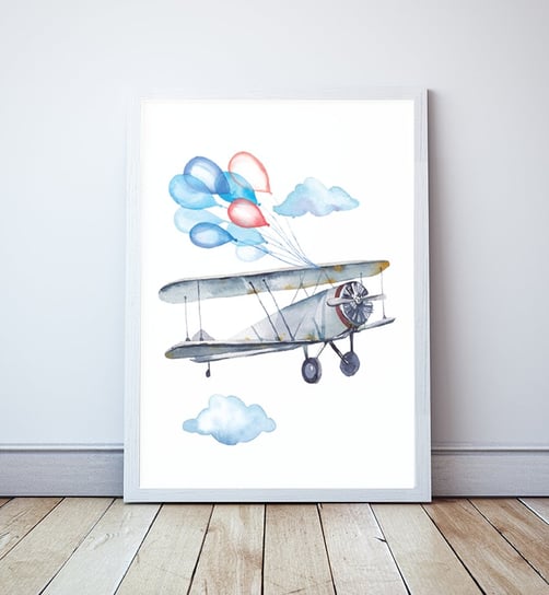 Plakat Samolot format A3 Wallie Studio Dekoracji
