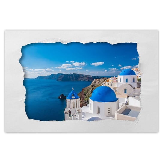 Plakat Santorini, 90x60 cm ZeSmakiem