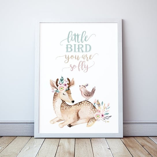 Plakat Sarenka Little Bird you are so fly format A3 Wallie Studio Dekoracji