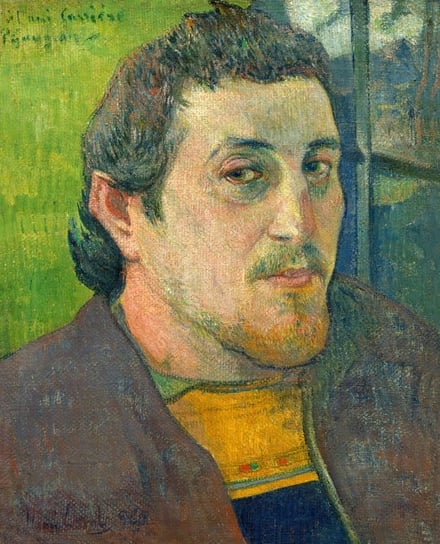 Plakat, Self-Portrait Dedicated to Carrière, Paul Gauguin, 20x30 cm reinders