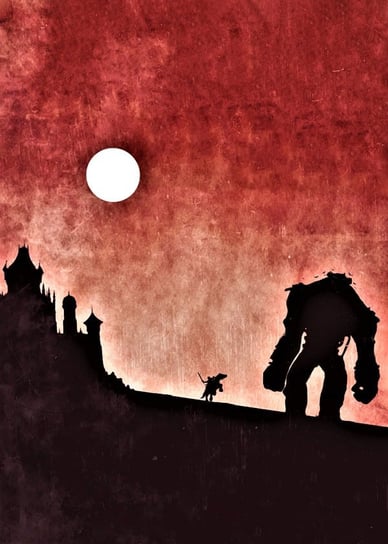 Plakat, Shadow of the Colossus Vintage Poster, 30x40 cm reinders