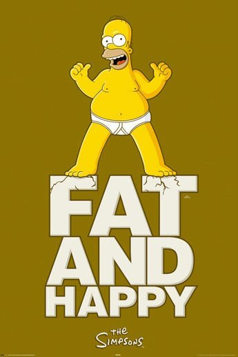 plakat SIMPSONS - FAT AND HAPPY reinders