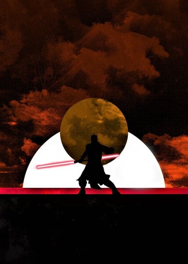 Plakat, Sol Lunaris - Darth Maul, Gwiezdne Wojny Star Wars, 50x70 cm reinders