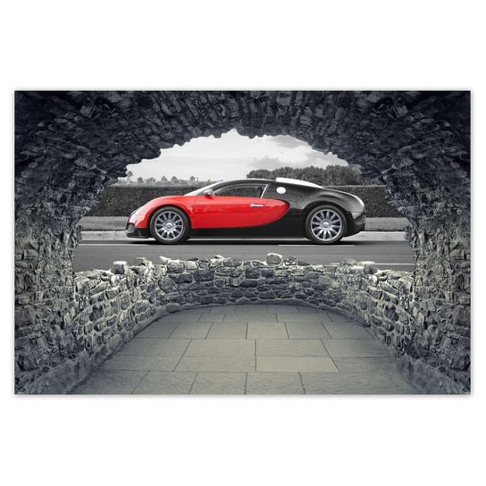 Plakat Sport car Bugatti, 60x40 cm ZeSmakiem