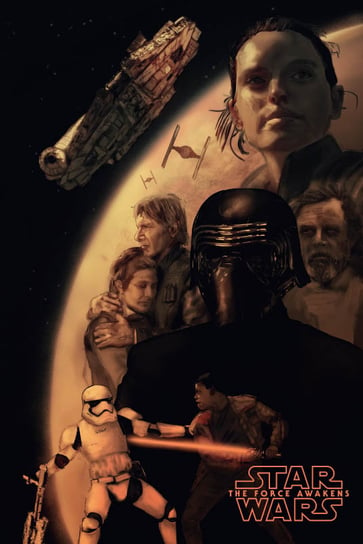 Plakat, Star Wars Gwiezdne Wojny Przebudzenie Mocy, 20x30 cm reinders