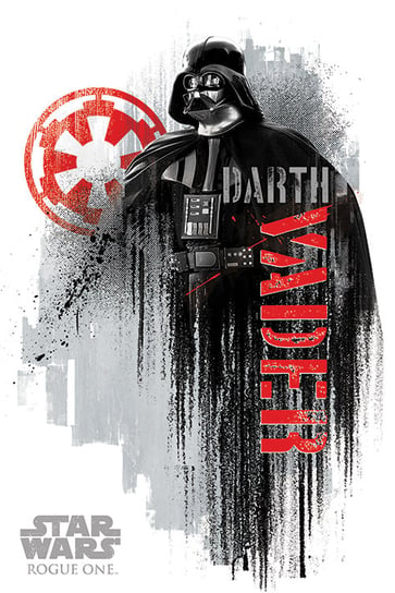 Plakat, Star Wars Łotr 1. Gwiezdne Wojny Darth Vader Grunge, 61x91,5 cm Pyramid Posters