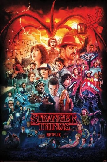 Plakat Stranger Things Kolaż Sezonów plakaty na ścianę 61x91,5 cm Stranger Things