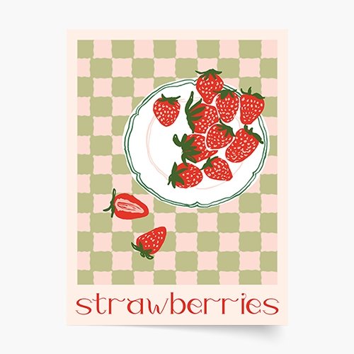 Plakat, Strawberries, 60x80 cm Empik Foto