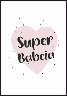 Plakat Super Babcia, Dzień Babci, Wymiar 30X40 Cm Fotobloki & Decor