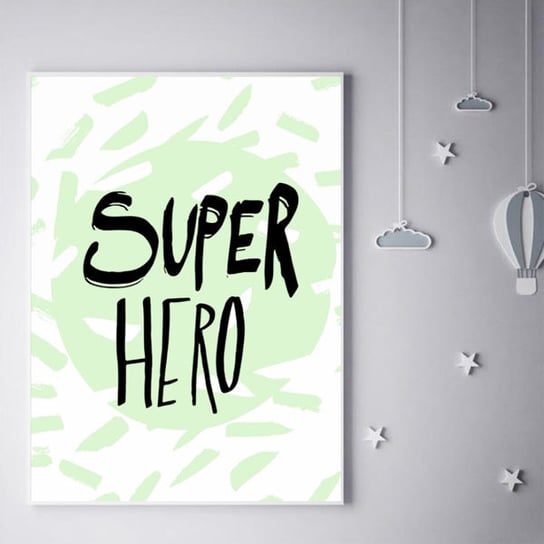 Plakat, Super bohater miętowy, 42x59,4 cm reinders