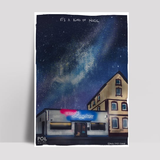 Plakat SURF Jastarnia – Kino Żeglarz 42x60 Maciej Święty Rysuje