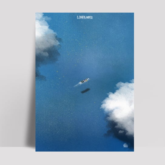 Plakat SURF Loneliness – HEL 30x42 Maciej Święty Rysuje