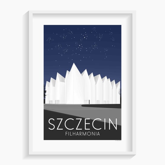Plakat Szczecin 40x50 cm A. W. WIĘCKIEWICZ