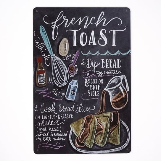 Plakat Tabliczka Dekoracyjna Metalowa Food French Toast Rustykalneuchwyty Sklep Empikcom 8683
