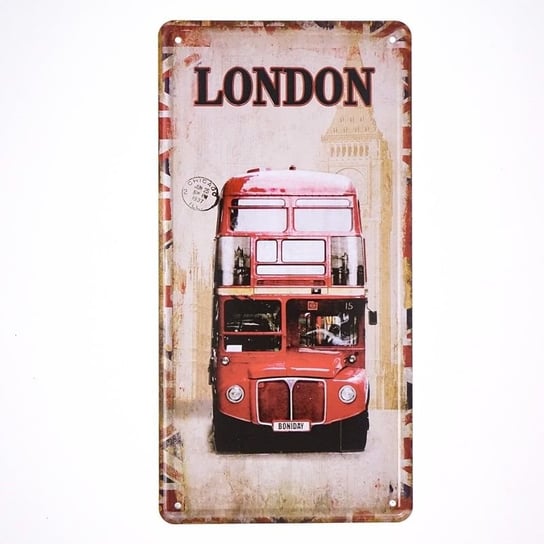 Plakat Tabliczka dekoracyjna metalowa LONDON 2 RustykalneUchwyty