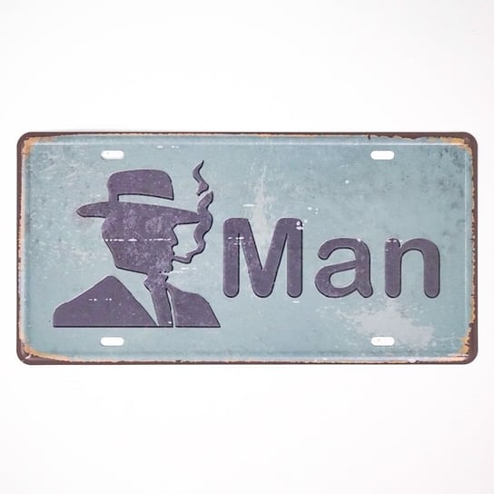 Plakat Tabliczka dekoracyjna metalowa MAN 1 RustykalneUchwyty