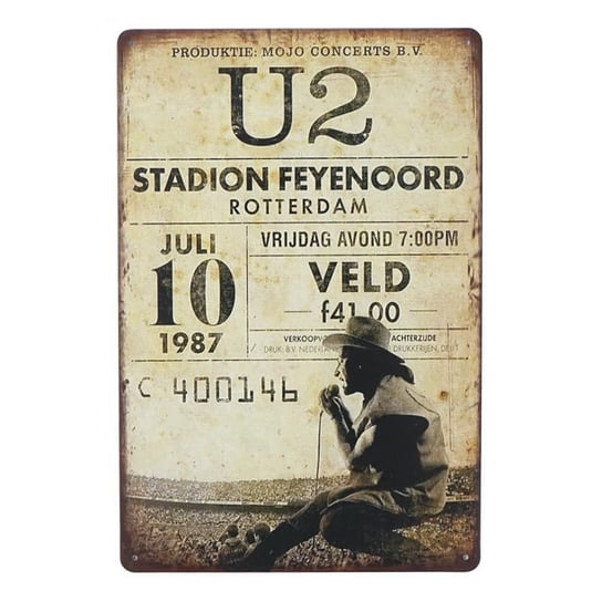 Plakat Tabliczka Dekoracyjna Metalowa U2 Veld Rustykalneuchwyty Sklep Empikcom 7841