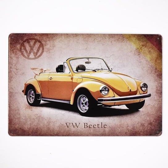 Plakat Tabliczka dekoracyjna metalowa VW BEETLE 1 RustykalneUchwyty