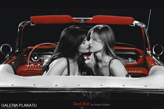 Plakat, Tanya Chalkin Czerwony Cadillac - Akt, 91,5x61 cm reinders