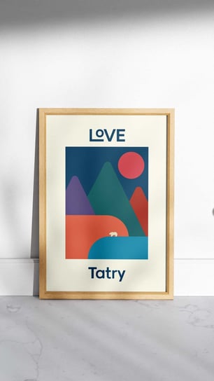 Plakat: "Tatry Love" 30x40 cm Inna marka