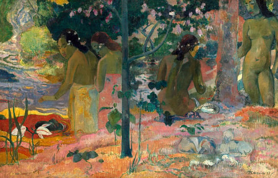 Plakat, The Bathers, Paul Gauguin, 30x20 cm reinders