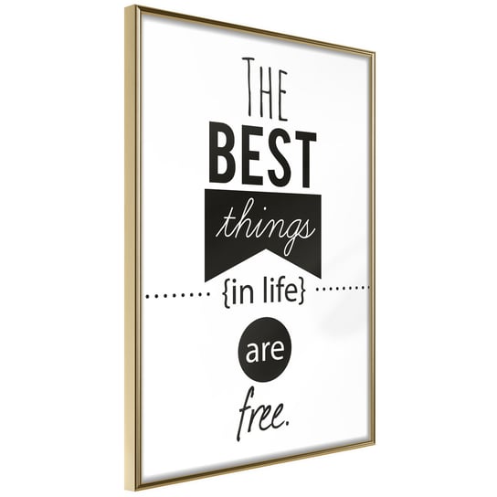 Plakat - The best things in life are free [Poster] ARTGEIST