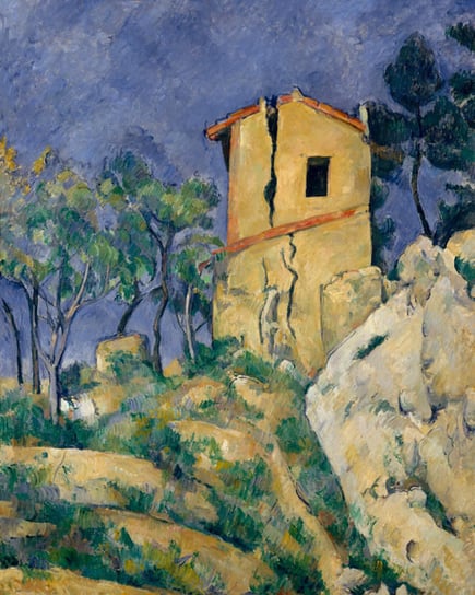 Plakat, The House with the Cracked Walls, Paul Cézanne, 20x30 cm reinders