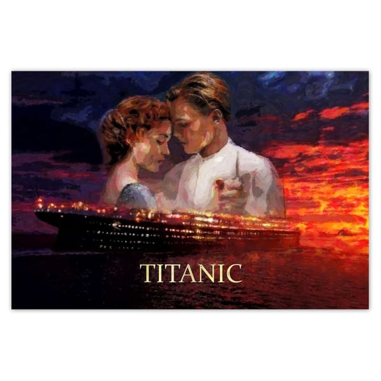 Plakat Titanic Statek Napis, 120x80 cm ZeSmakiem