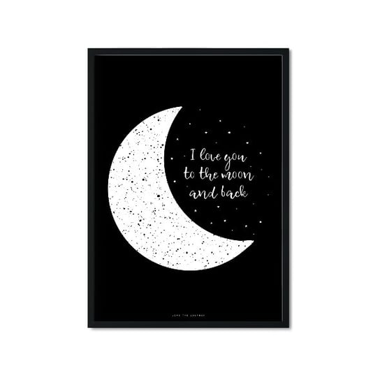 Plakat To the moon II, 21x29,7 cm Love The Journey