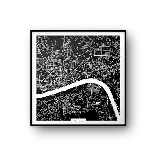 Plakat Toruń Mapa 30x30 cm Peszkowski Graphic