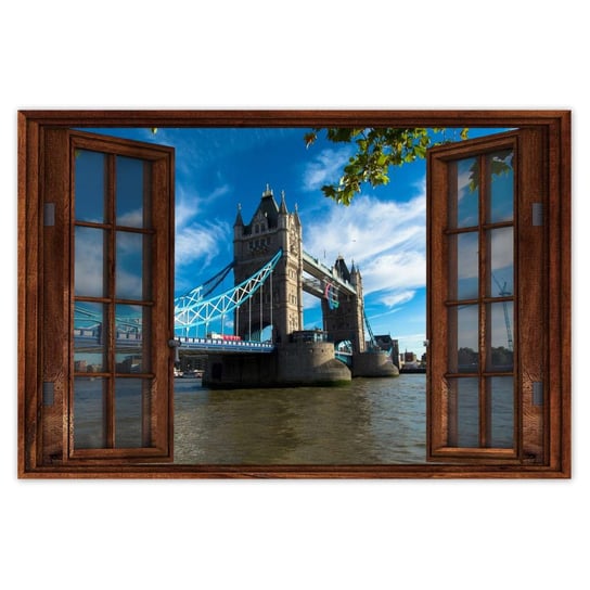 Plakat Tower bridge z niebem, 60x40 cm ZeSmakiem