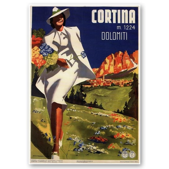 Plakat Turystyczny Cortina 50x70 Legendarte
