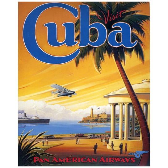 Plakat Turystyczny Cuba -  50x60 Legendarte