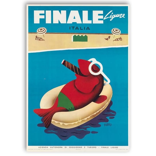 Plakat Turystyczny Finale Ligure 50x70 Legendarte