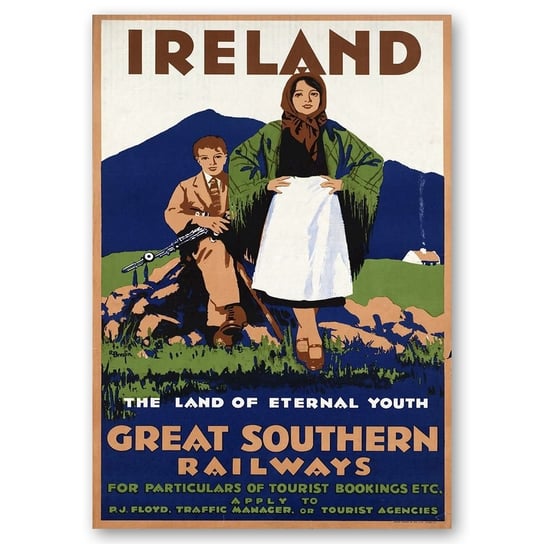 Plakat Turystyczny Ireland 50x70 Legendarte