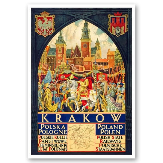 Plakat Turystyczny Krakow 50x70 Legendarte